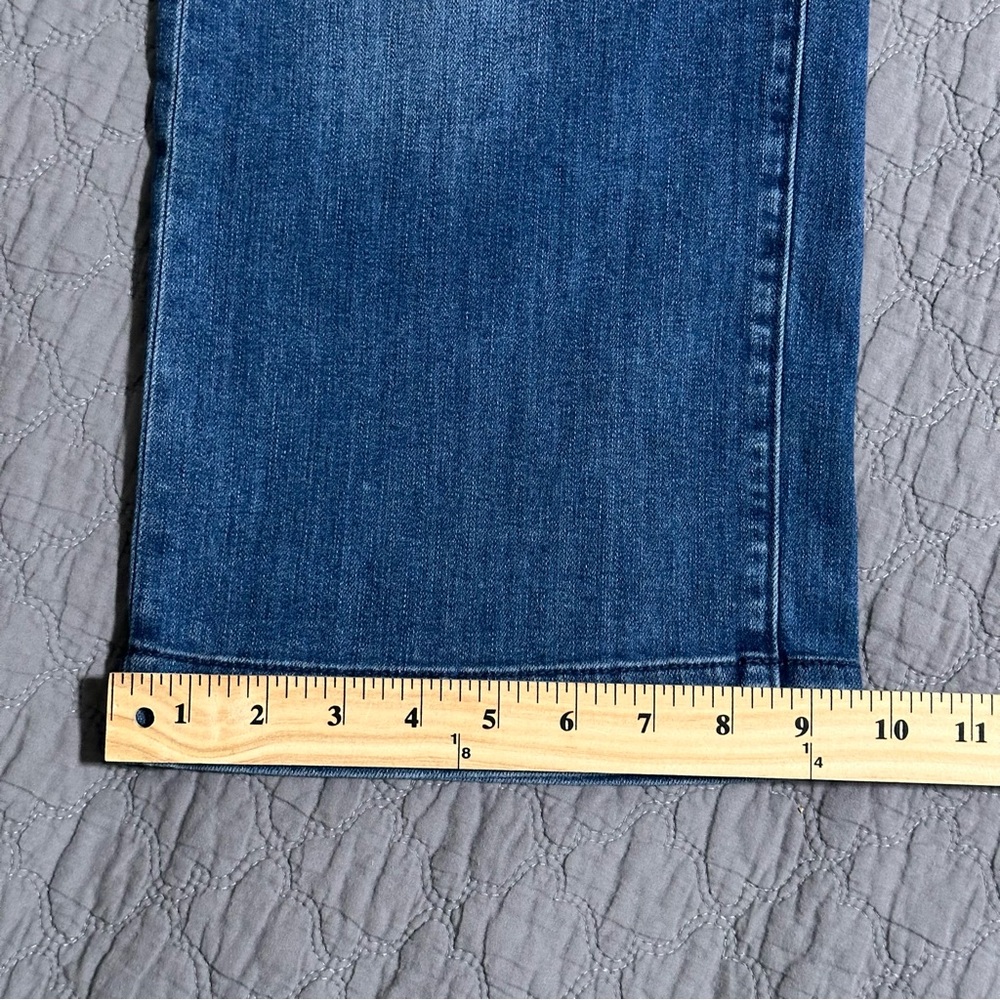Gap Mid Rise Wide Leg Cropped Jeans Blue Medium Wash Denim Size 26 /2 Petite - Picture 9 of 15